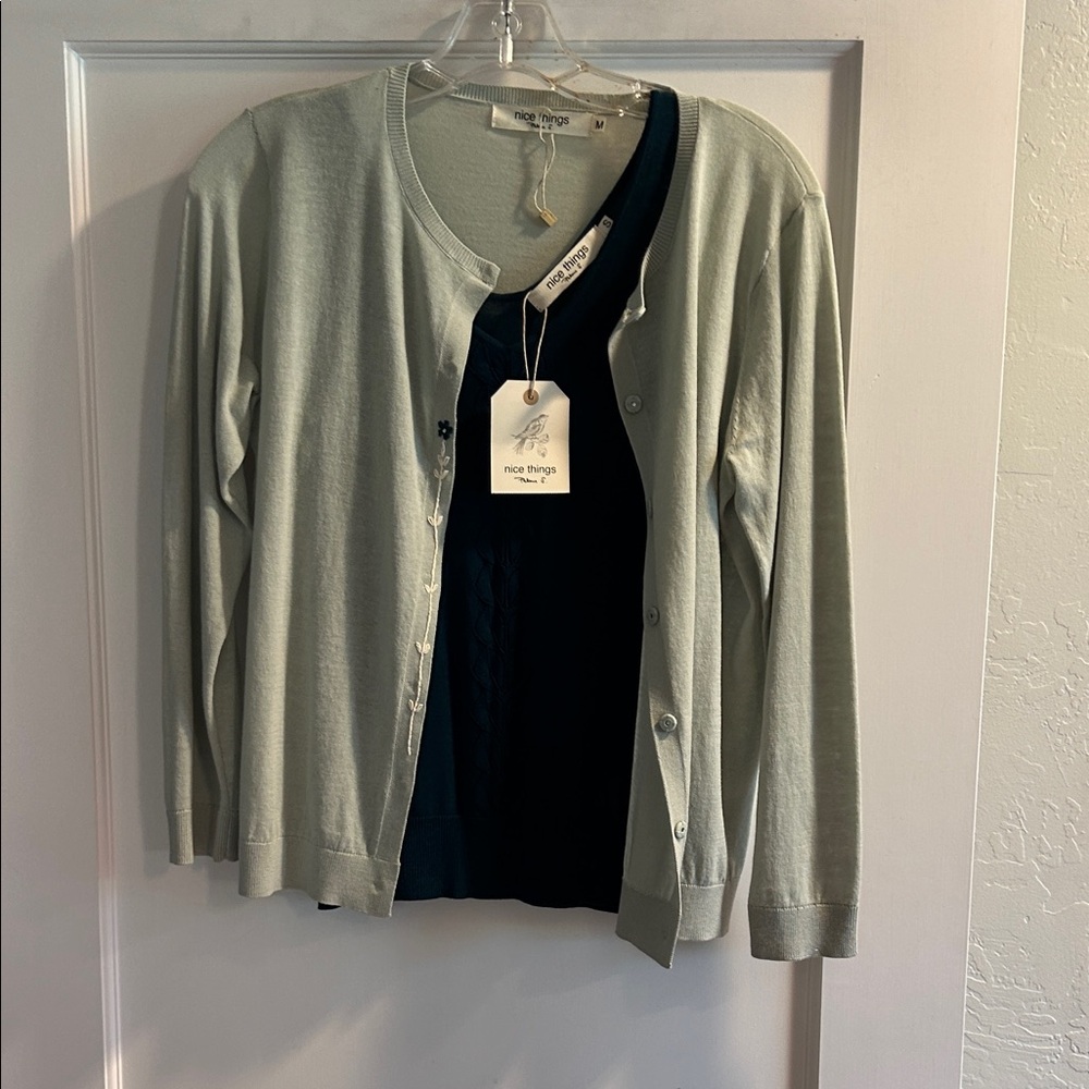 Women's Green Cardigan